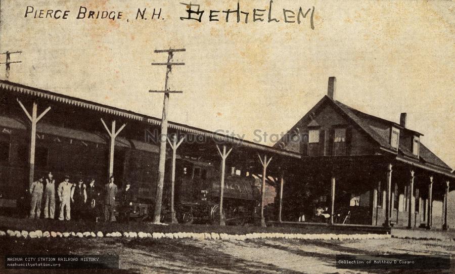 Postcard: Pierce Bridge, New Hampshire - Bethlehem